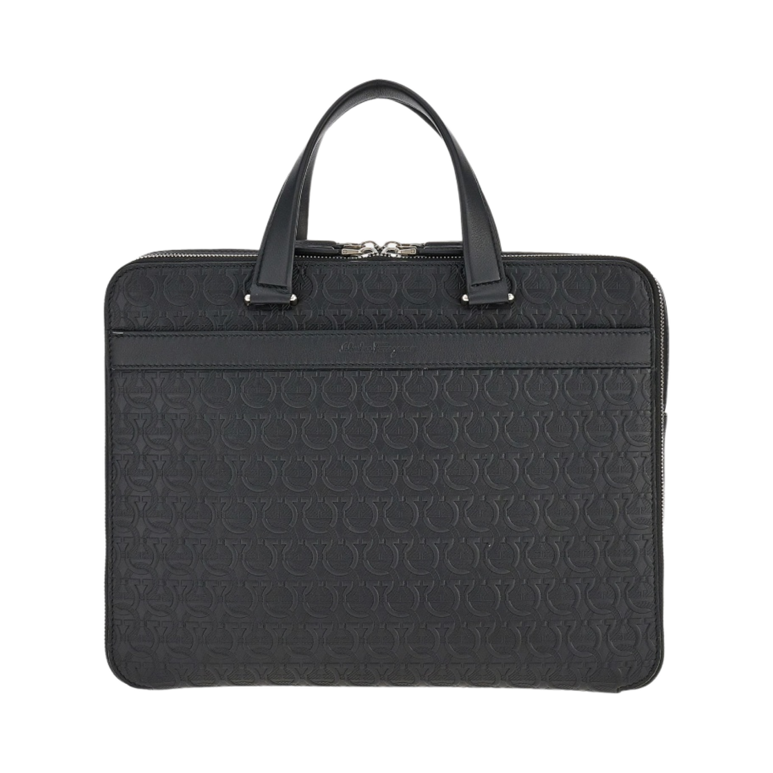 페라가모 간치니 패턴 비즈니스백 블랙(Ferragamo Gancini Pattern Business Bag Black) - 1
