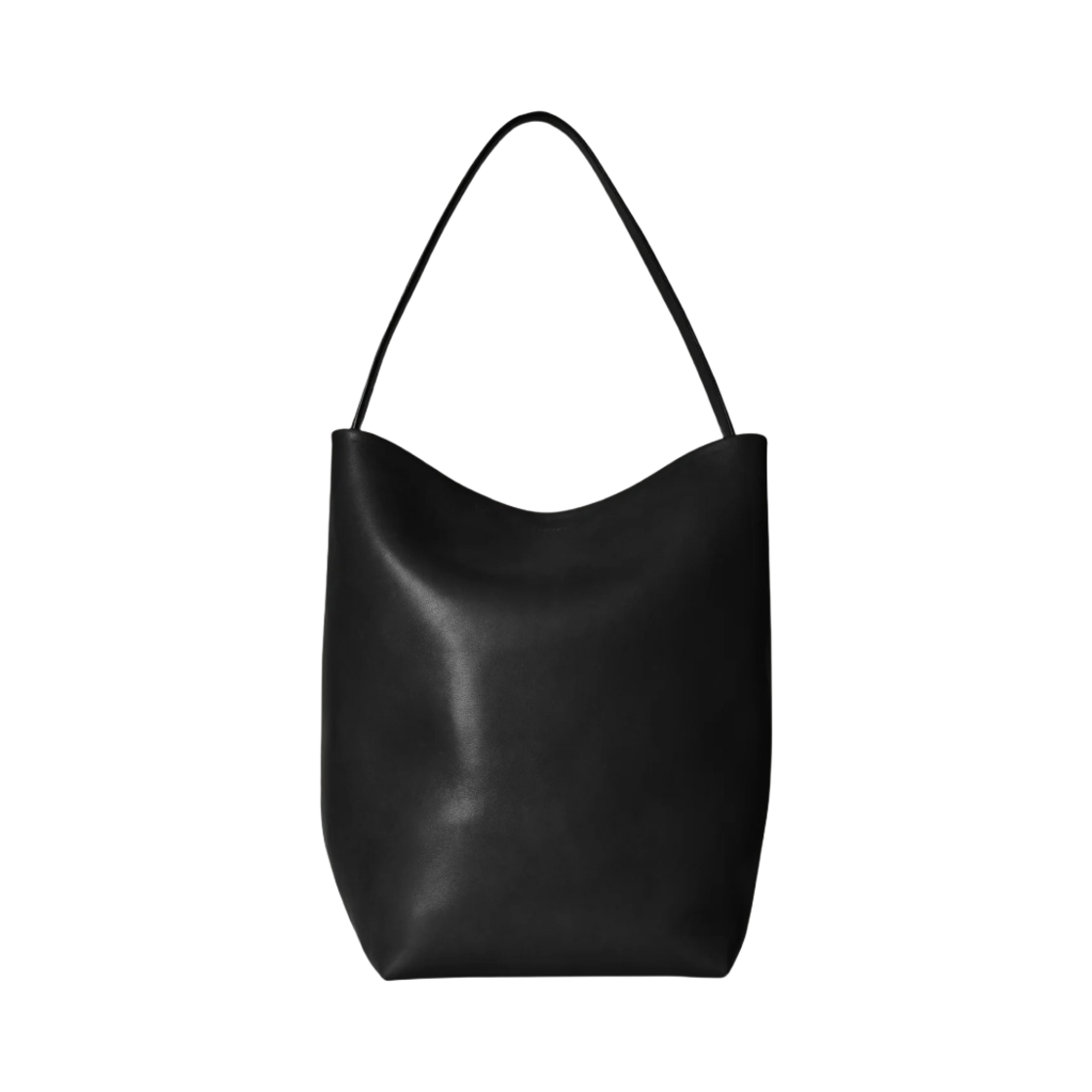 W1273L72BLPL The Row Large N/S Park Tote Bag in Leather Black