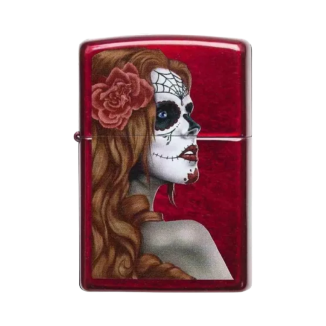 지포 죽음의 날 로고 라이터 레드(Zippo Day Of Dead Logo Lighter Red)