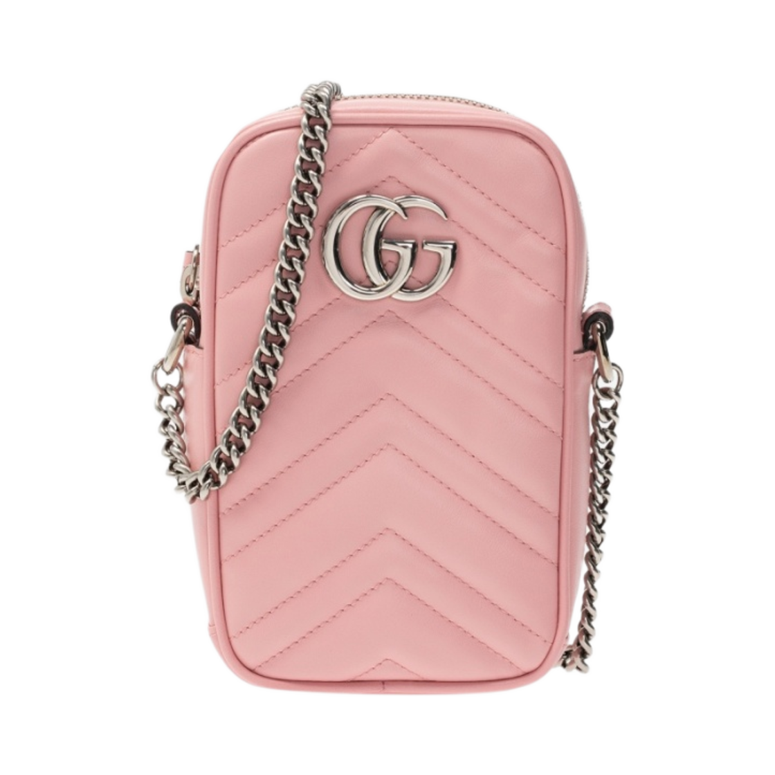 구찌 GG 마몽 퀼티드 미니백 라이트 핑크(Gucci GG Marmont Quilted Mini Bag Light Pink) - 1