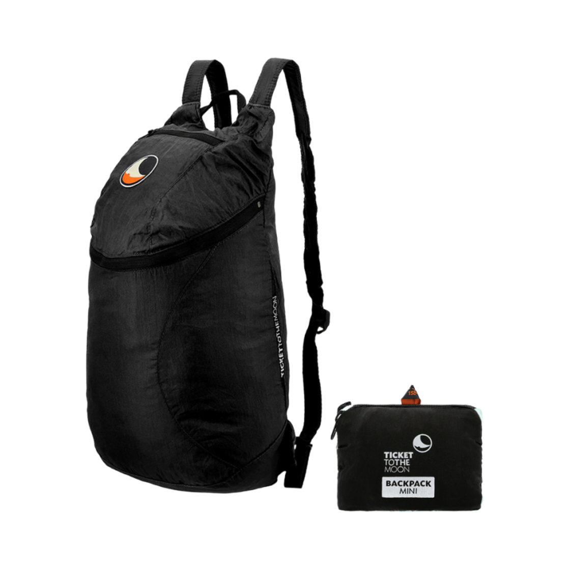 티켓투더문 미니 백팩 15L 블랙(Ticket To The Moon Mini Backpack 15L Black)