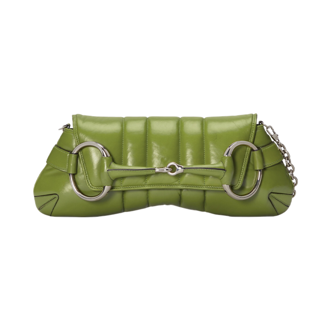 구찌 홀스빗 체인 미디움 숄더백 그린 레더(Gucci Horsebit Chain Medium Shoulder Bag Green Leather) - 2