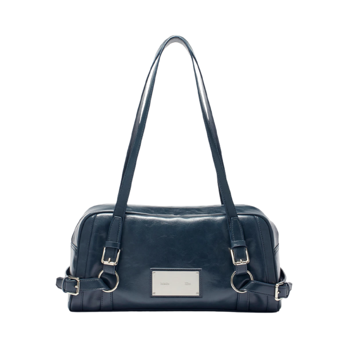 - Matin Kim Biker Detail Medium Shoulder Bag Charcoal
