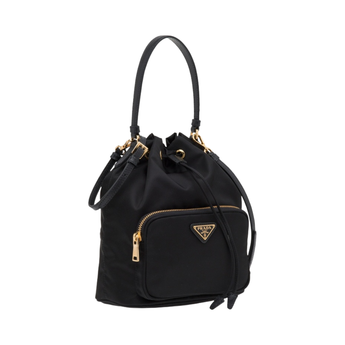 ★PRADA★Duet Re-Nylon Shoulder Bag★Black Gold 프라다 듀엣 리나일론 숄더백 블랙 골드 | Prada | KREAM