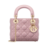 Dior Mini Lady Bag Cannage Lambskin Antique Pink Gold