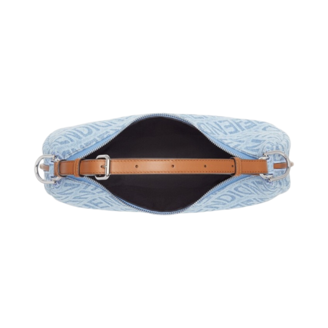 펜디 펜디그라피 스몰 데님백 라이트 블루(Fendi Fendigraphy Small Denim Bag Light Blue) - 4