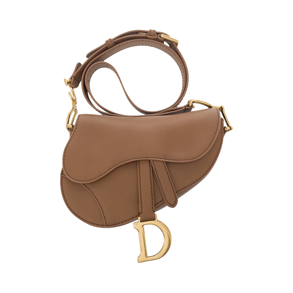 ITPICKFFNPBO Dior Saddle Bag Mini Camel Vintage Gold - 대표 이미지 #1