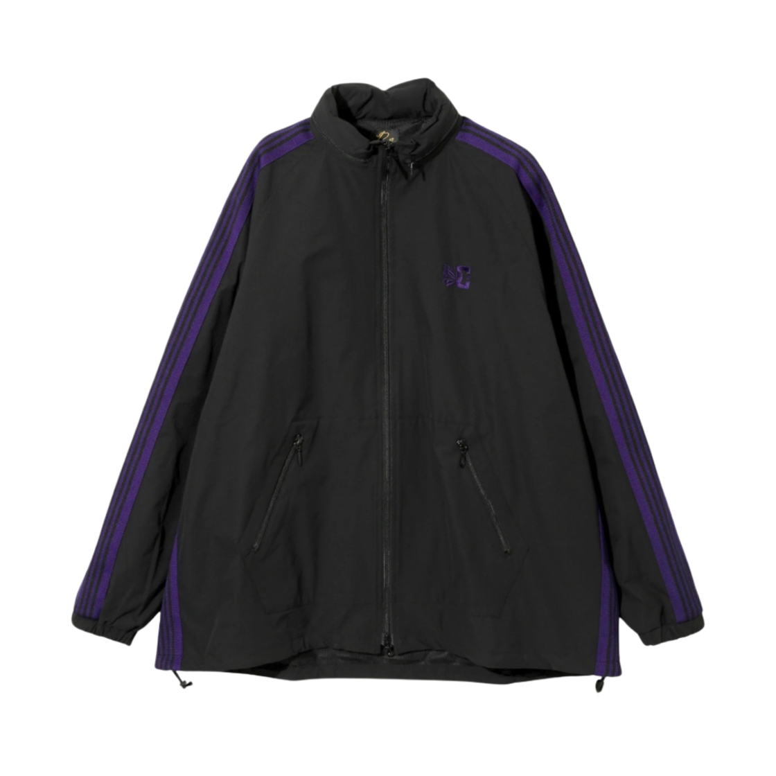 니들스 x DC 슈즈 조그 자켓 폴리 립스탑 블랙(Needles x DC Shoes Jog Jacket Poly Ripstop Black)