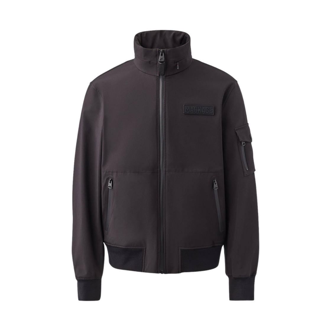 맥카지 로드니 플렉스 테크 트랙 자켓 패커블 후드 블랙(Mackage Rodney Flex Tech Track Jacket With Packable Hood Black)