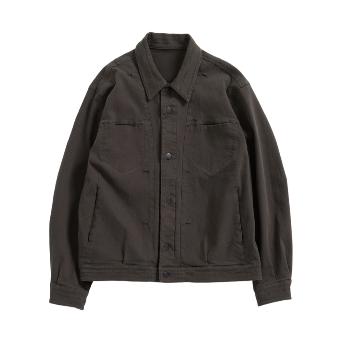 해칭룸 리버스 트러커 워시드 머드 브라운(Hatchingroom Reverse Trucker Washed Mud Brown)