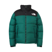 (W) The North Face Short Nuptse Jacket TNF Green - 24FW