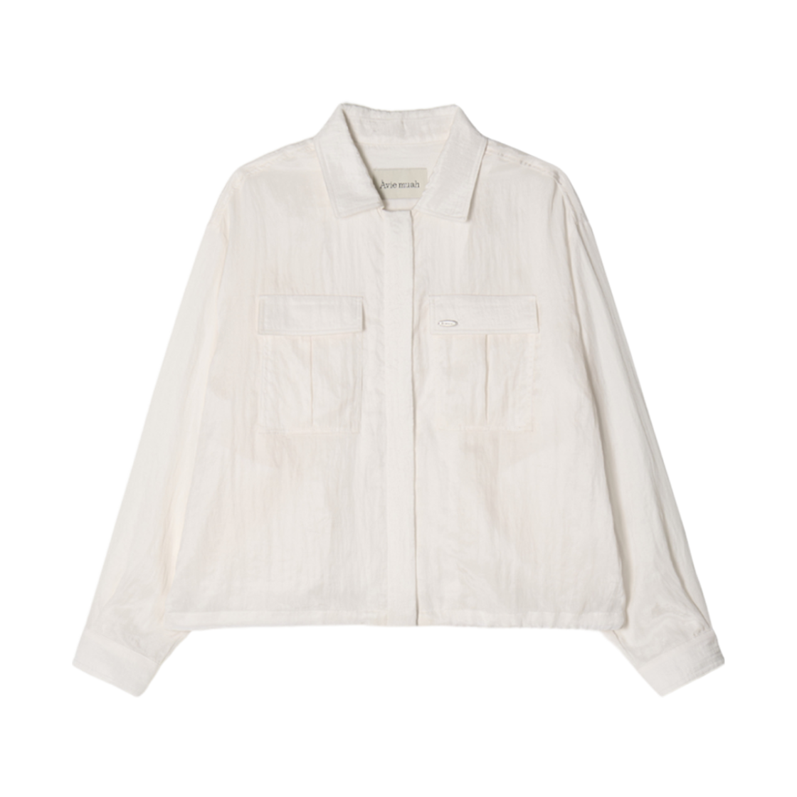 - (W) Aviemuah Vintage Light Shirring Jacket Ivory