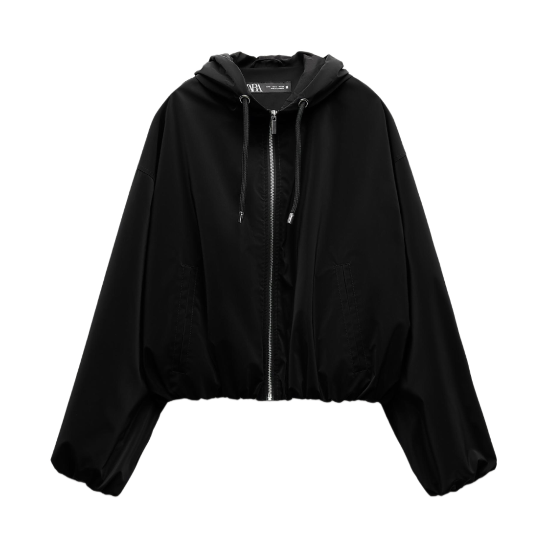 (W) 자라 후드 자켓 블랙((W) Zara Hooded Jacket Black) - 1