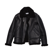 Acne Studios Shearling Aviator Jacket Black