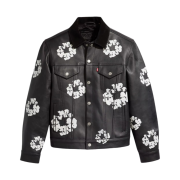 Levi's x Denim Tears Leather Cotton Wreath Type III Jacket Black