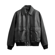 Zara Leather Jacket Black