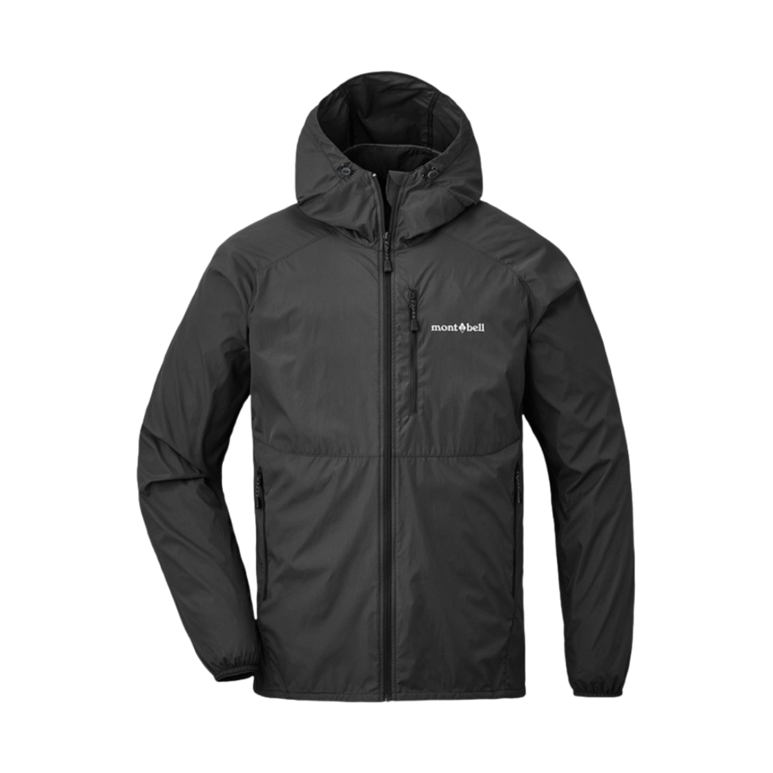 1103322 Montbell Wind Blast Hooded Jacket Black