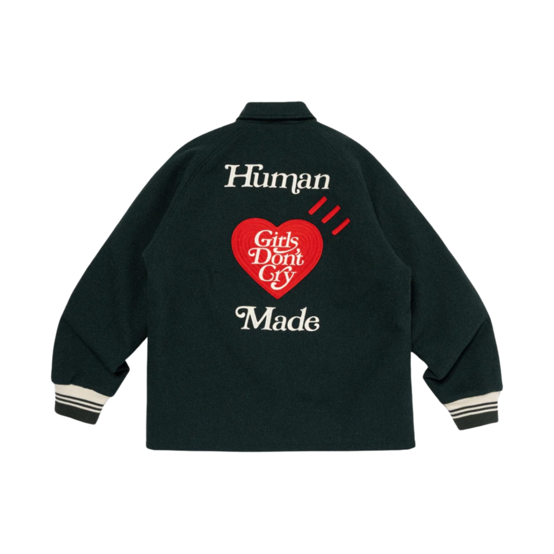 휴먼 메이드 x 베르디 걸스 돈 크라이 스타디움 자켓 그린(Human Made x Verdy Girls Don't Cry Stadium Jacket Green)