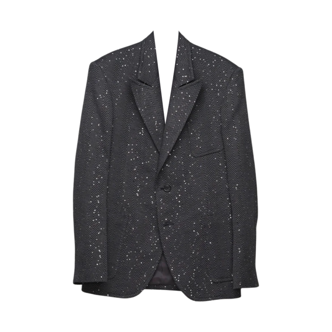 M25K6-JK001 Masu Sparkling Tailored Jacket Dark Gray - 25SS
