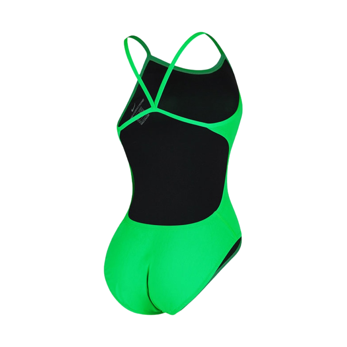 (W) 나이키 스윔 앤서 솔리드 컷아웃 그린 쇼크((W) Nike Swim Answer Solid Cut Out Green Shock) - 2