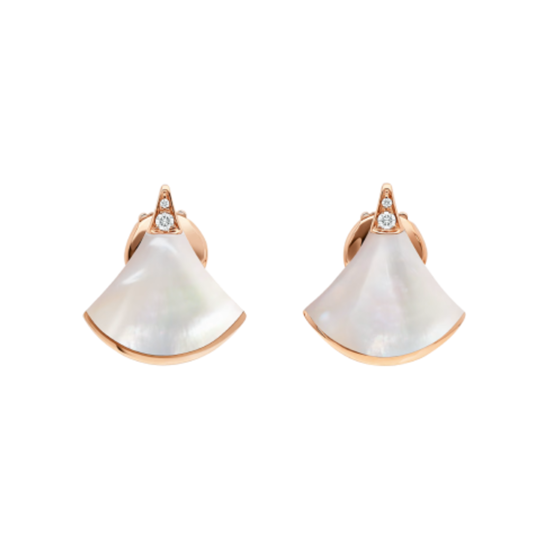 불가리 디바스 드림 이어링 로즈 골드 마더 오브 펄 다이아몬드(Bulgari Divas Dream Earrings Rose Gold Mother of Pearl Diamond)
