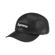 Supreme Leather Camp Cap Black - 21SS