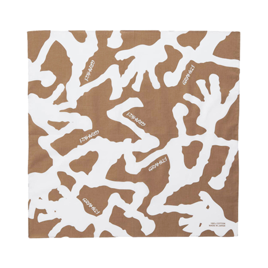 GRA251XAC07 Gramicci Burly Runningman Bandana Brown