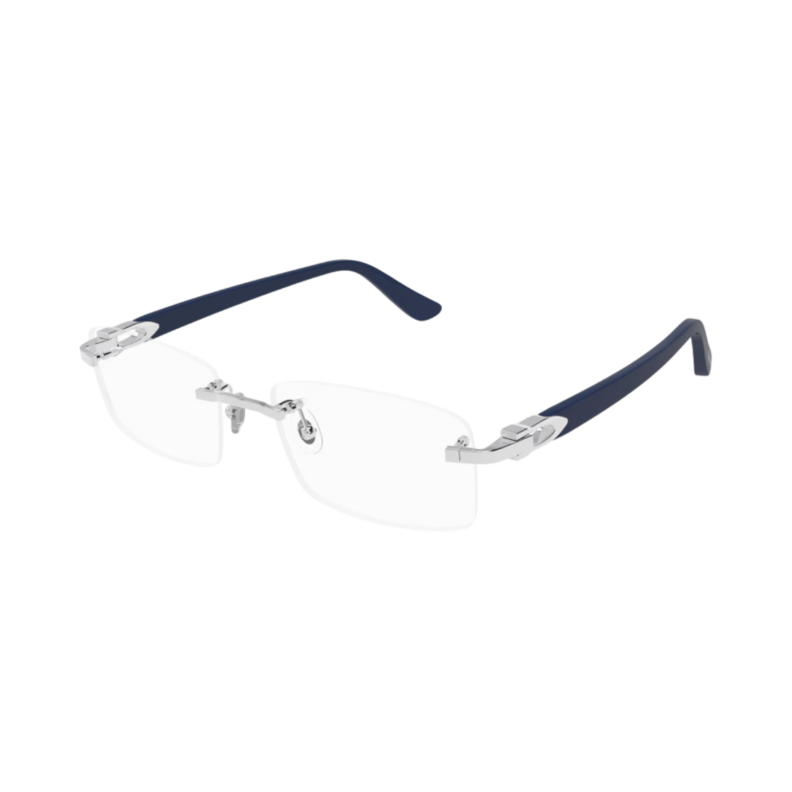 까르띠에 C 데코 림리스 CT0287O-010 실버 블루(Cartier C Decor Rimless CT0287O-010 Silver Blue) - 1