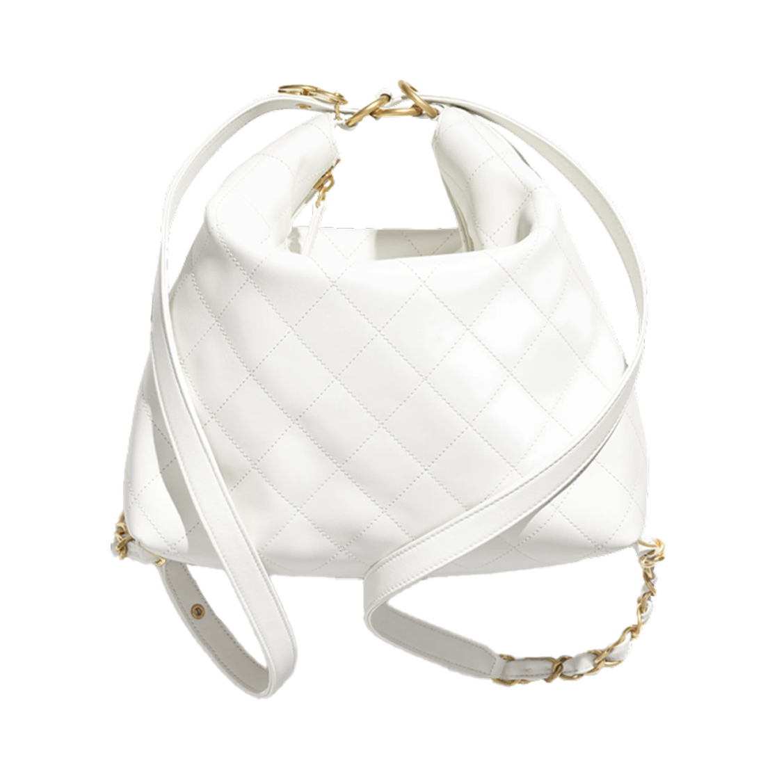 샤넬 라지 백팩 카프스킨 & 골드 메탈 화이트(Chanel Large Backpack Calfskin & Gold White) - 1