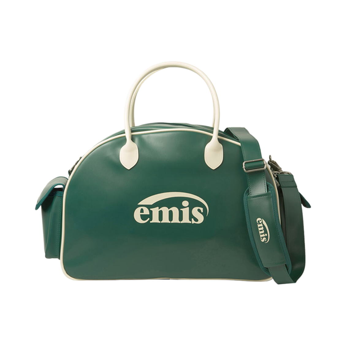 이미스 뉴 로고 보스턴 백 딥 그린(Emis New Logo Boston Bag Deep Green) - 1