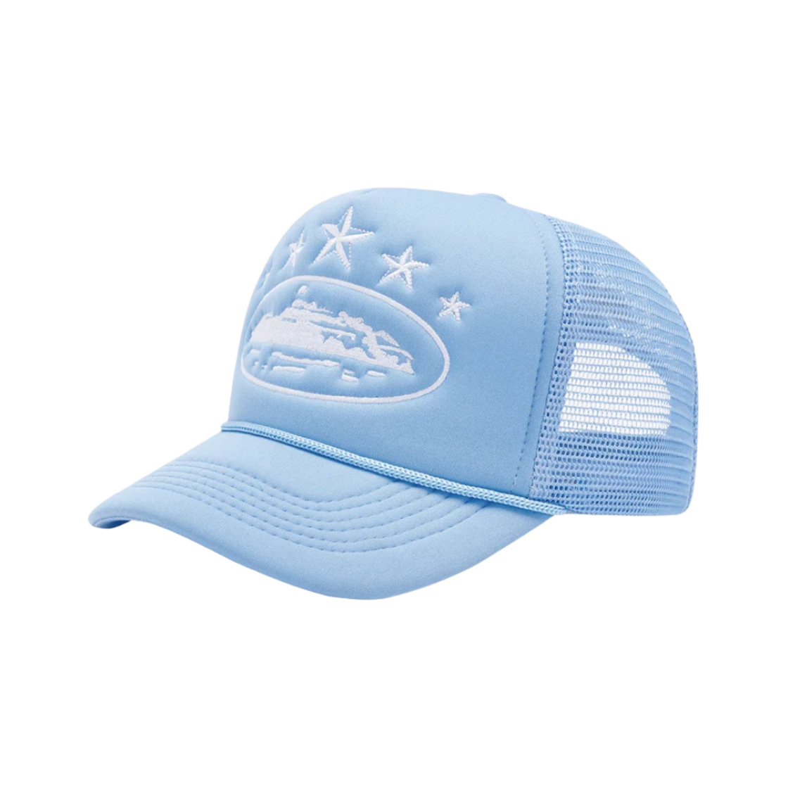 - Corteiz 5 Starz Alcatraz Trucker Baby Blue