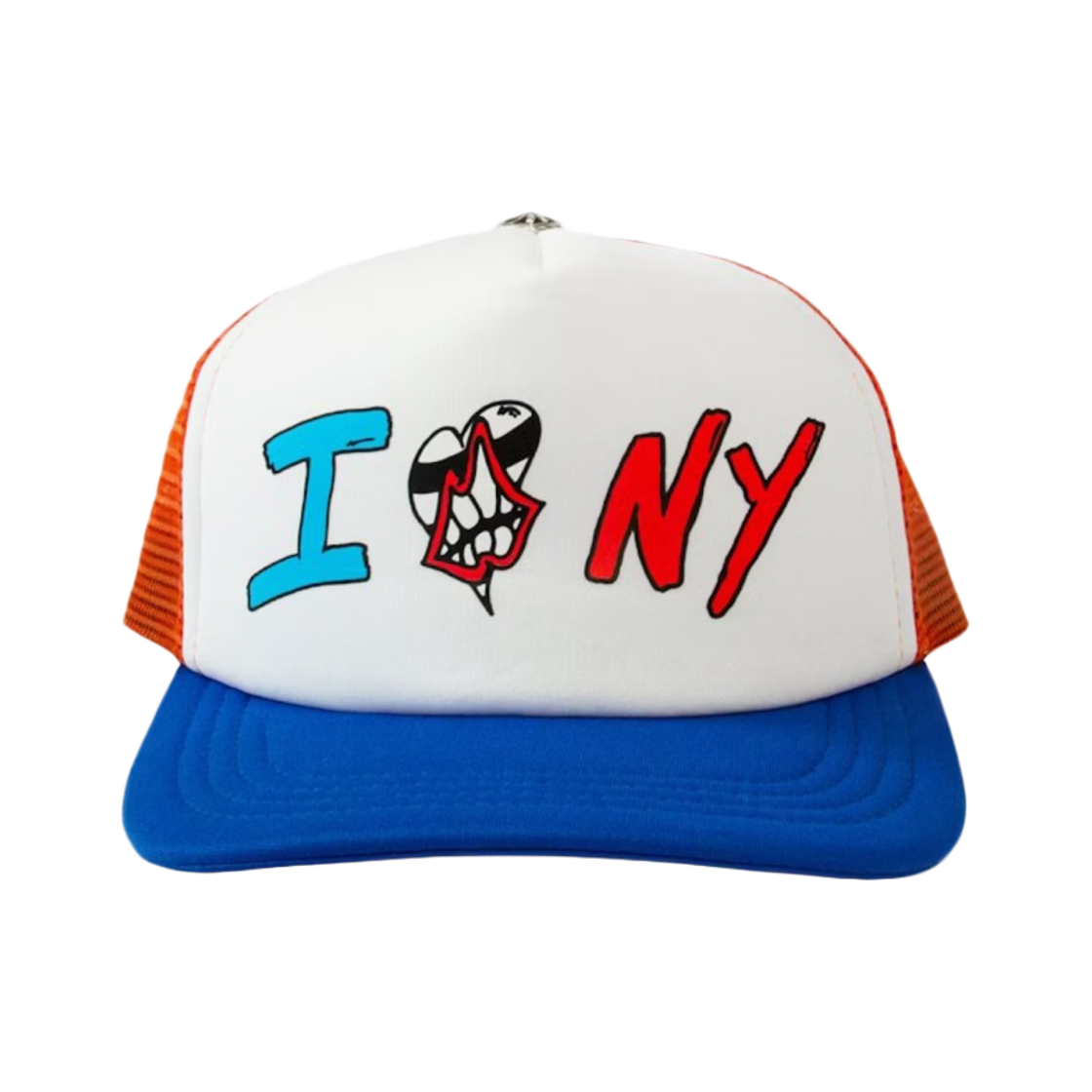 크롬하츠 매티 보이 섹스 레코드 아이 러브 NY 트러커햇 레드 화이트 블루(Chrome Hearts Matty Boy Sex Records I Love NY Trucker Hat Red White Blue) - 1