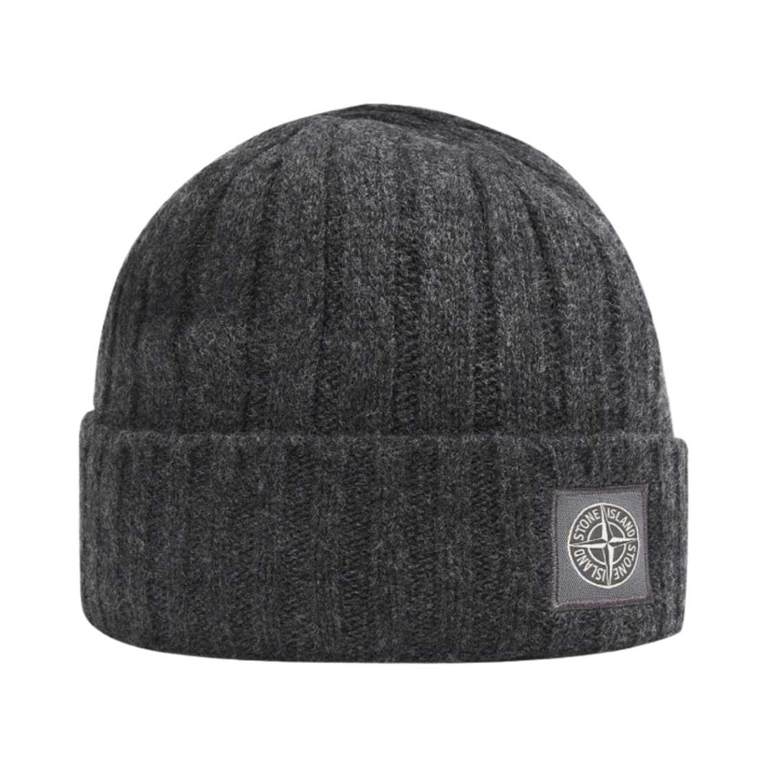 스톤 아일랜드 N24B5 로고 패치 비니 다크 그레이 - 21FW(Stone Island N24B5 Logo Patch Beanie Dark Grey - 21FW) - 1