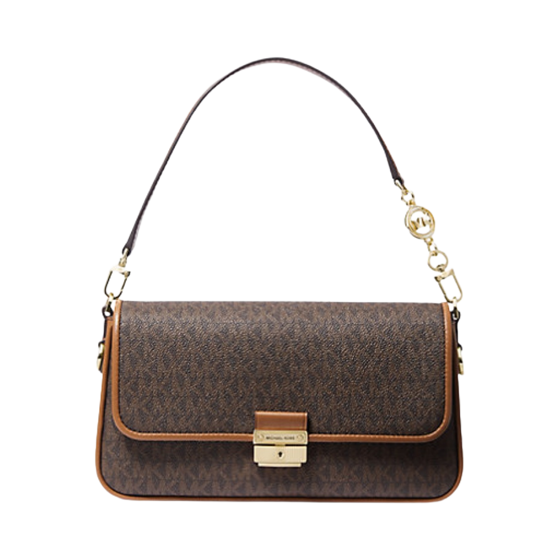 30S1G2BL1B252 Michael Kors Bradshaw Small Logo Convertible Shoulder Bag Brown Acorn