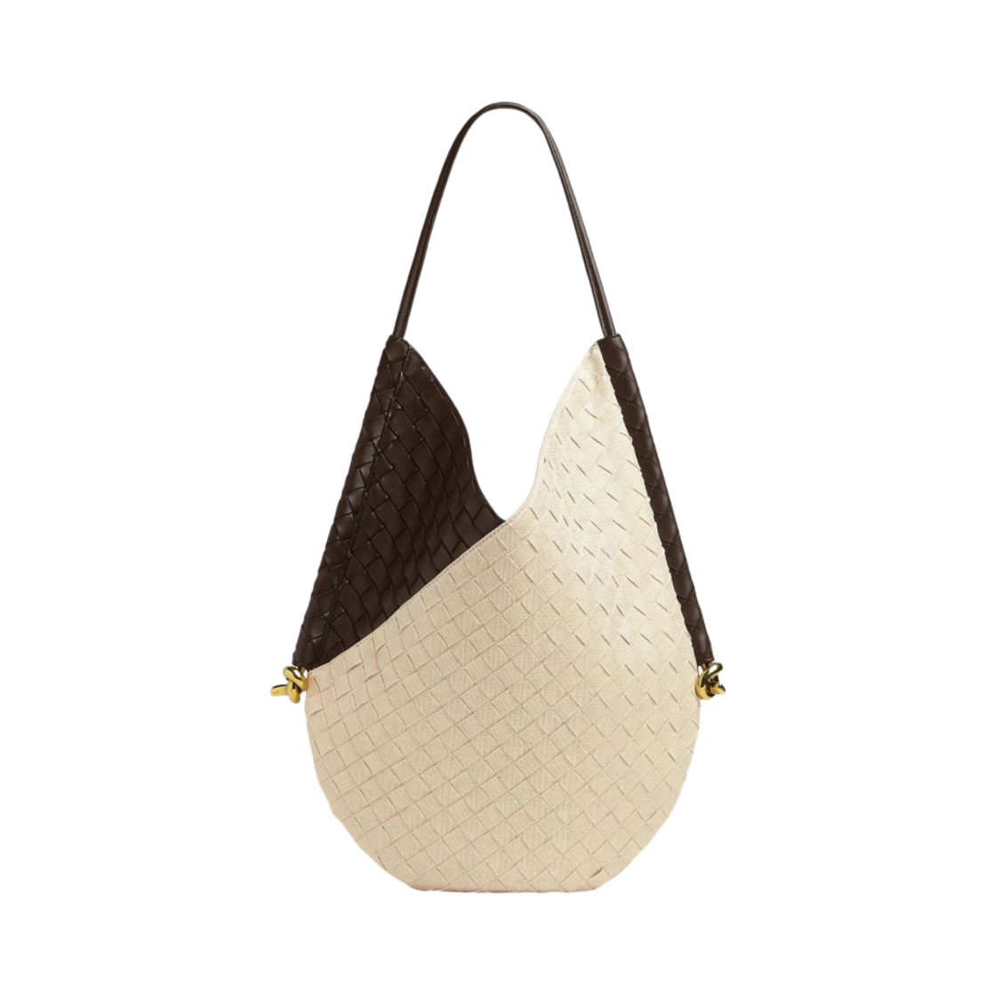 보테가 베네타 미디움 솔스티스 숄더백 내츄럴 폰단테(Bottega Veneta Medium Solstice Shoulder Bag Natural Fondant) - 3