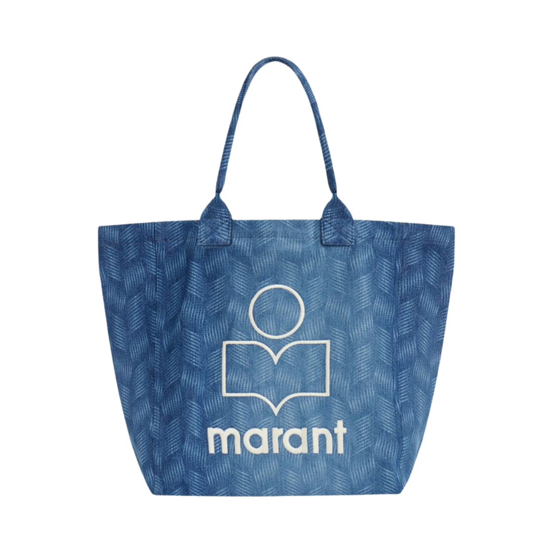 PM0001FA-A3X34M-30BU Isabel Marant Yenky Logo Tote Bag Blue - 23FW