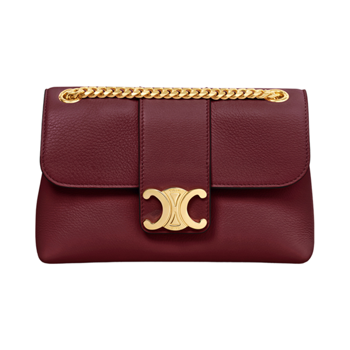 셀린느 틴 셀린느 빅투아르 백 서플 카프스킨 라이트 버건디