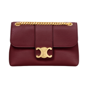 Celine Teen Celine Victoire Bag in Supple Calfskin Light Burgundy