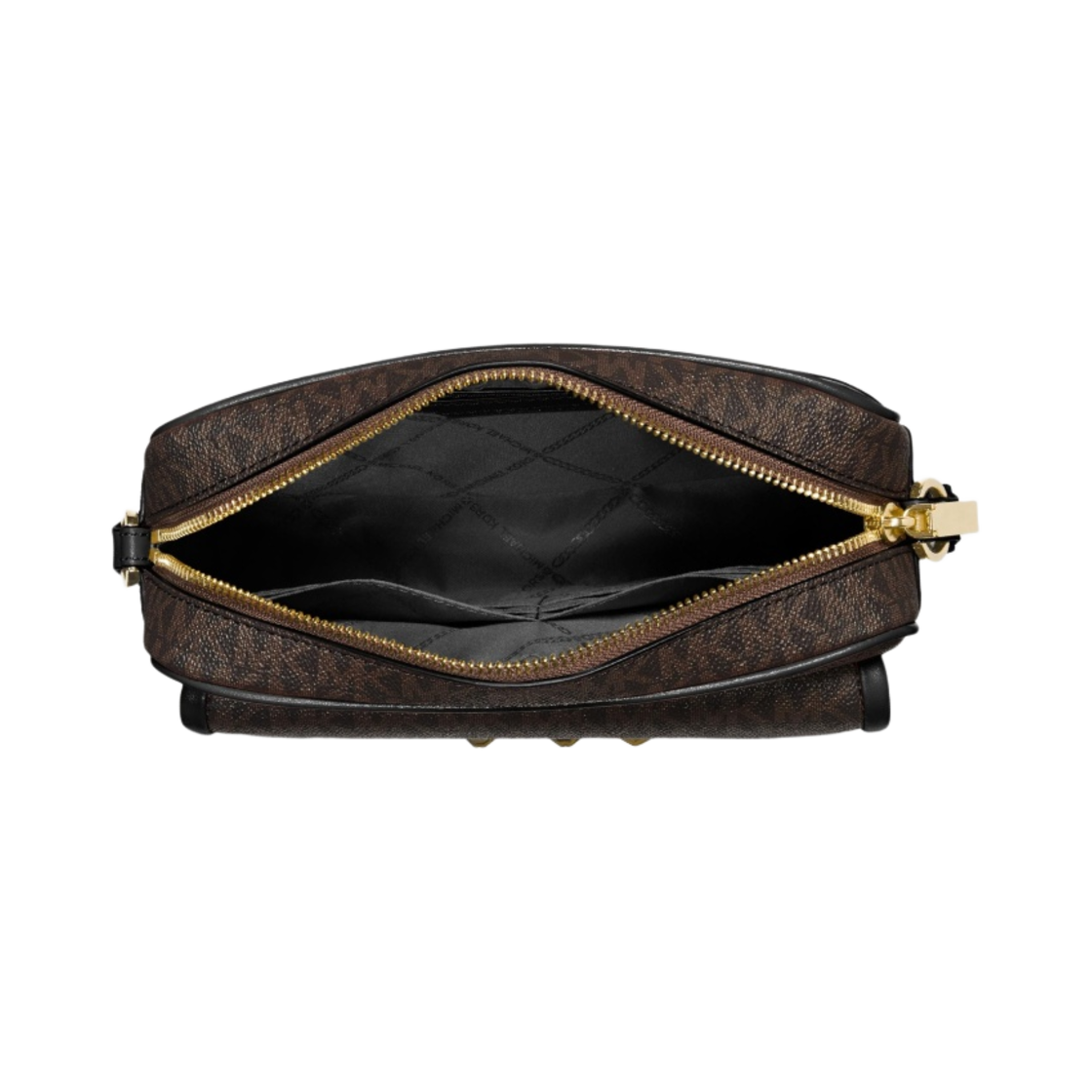 마이클 코어스 파커 미디움 로고 크로스바디백 블랙 브라운(Michael Kors Parker Medium Logo Crossbody Bag Black Brown) - 2