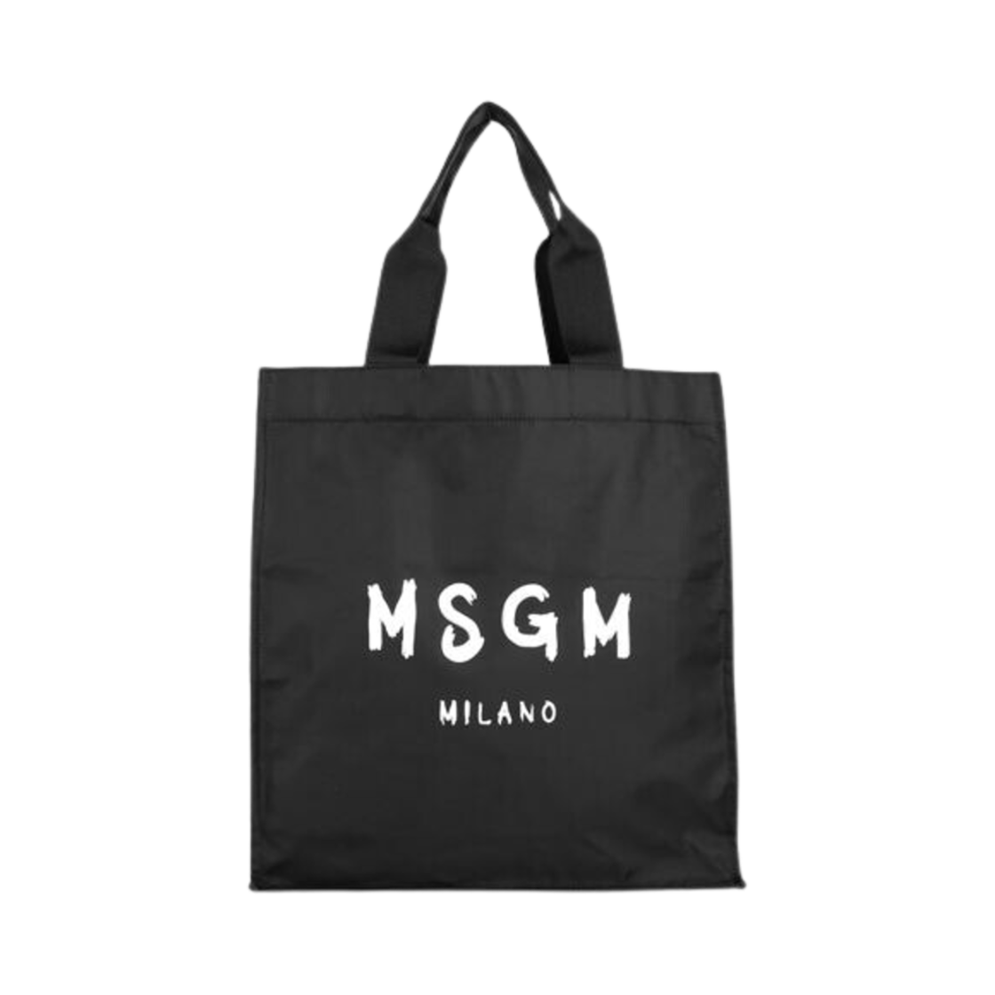 3440MZ46-638-99 MSGM Embroidered Logo Tote Bag Black