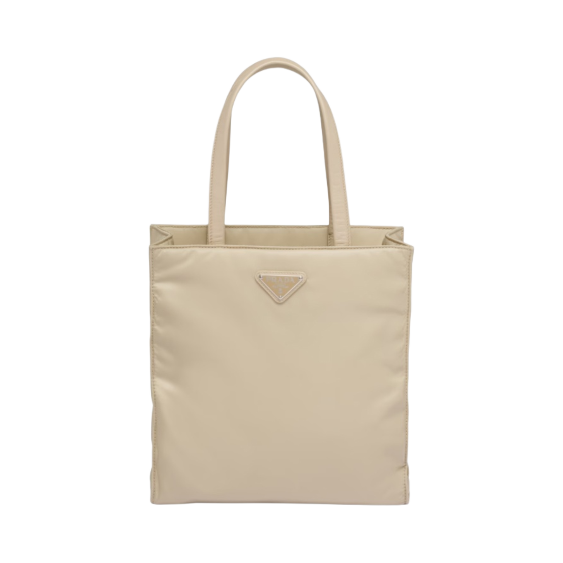 프라다 리나일론 패딩 토트백 데저트 베이지(Prada Re-Nylon Padded Tote Bag Desert Beige) - 1