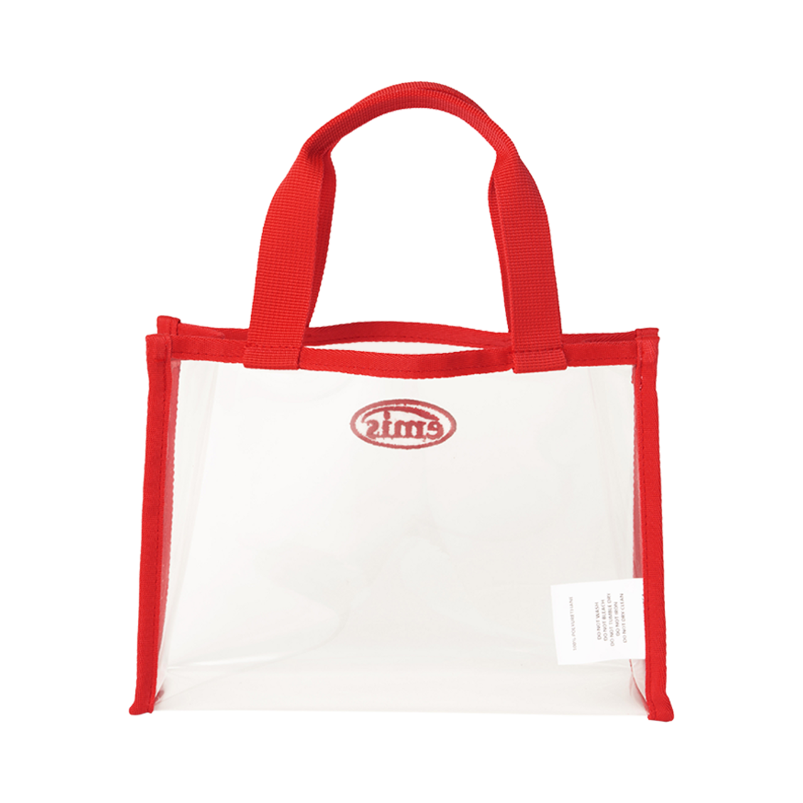 이미스 클리어 미니 스퀘어 백 레드(Emis Clear Mini Square Bag Red) - 3