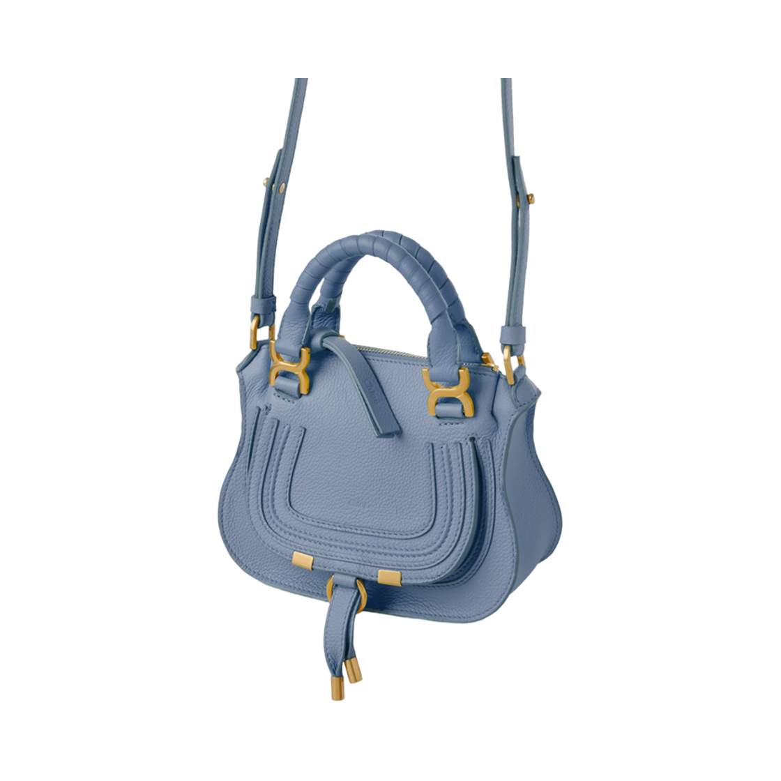 끌로에 마르씨 미니 더블 캐리 백 쉐이디 코발트(Chloe Marcie Mini Double Carry Bag Shady Cobalt) - 2
