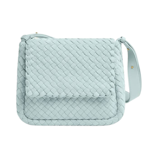 Bottega Veneta Small Cobble Shoulder Bag Teal Washed
