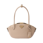 Prada Small Leather Handbag Travertine