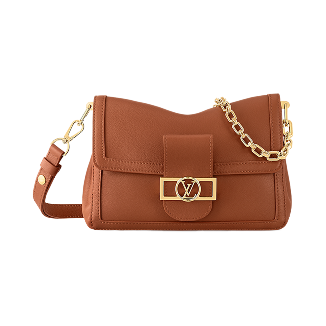 M11476 Louis Vuitton Dauphine Soft MM H27 Cognac