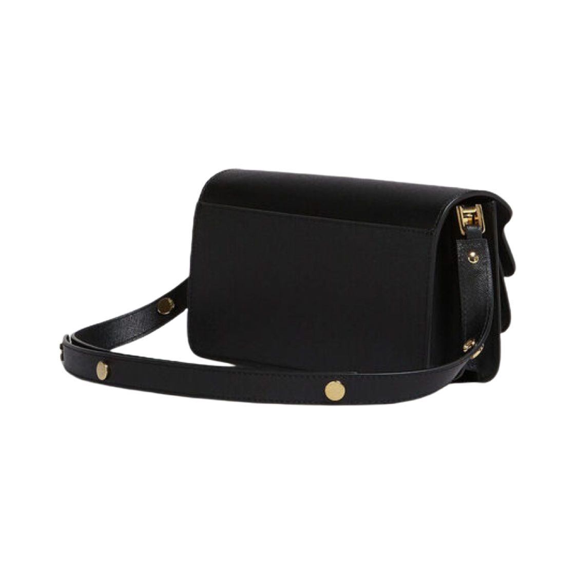 마르니 사피아노 레더 이스트 웨스트 트렁크백 블랙(Marni Saffiano Leather East West Trunk Bag Black) - 2