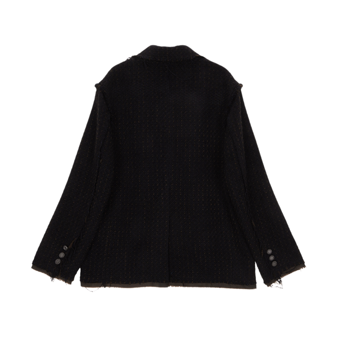 (W) 마뗑킴 트위드 포켓 블레이저 블랙((W) Matin Kim Tweed Pocket Blazer Black) - 2