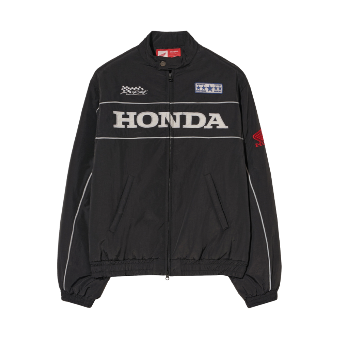 혼다 파이핑 모터사이클 블루종 자켓 블랙(Honda Piping Motorcycle Blouson Jacket Black)