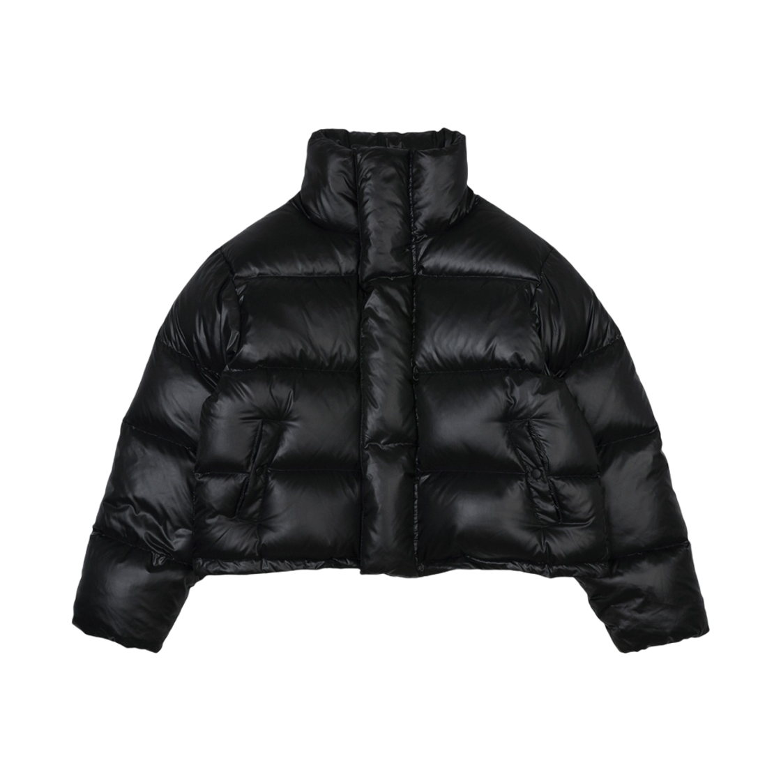 - Leey Embroidered Oversize Puffer Jacket Black